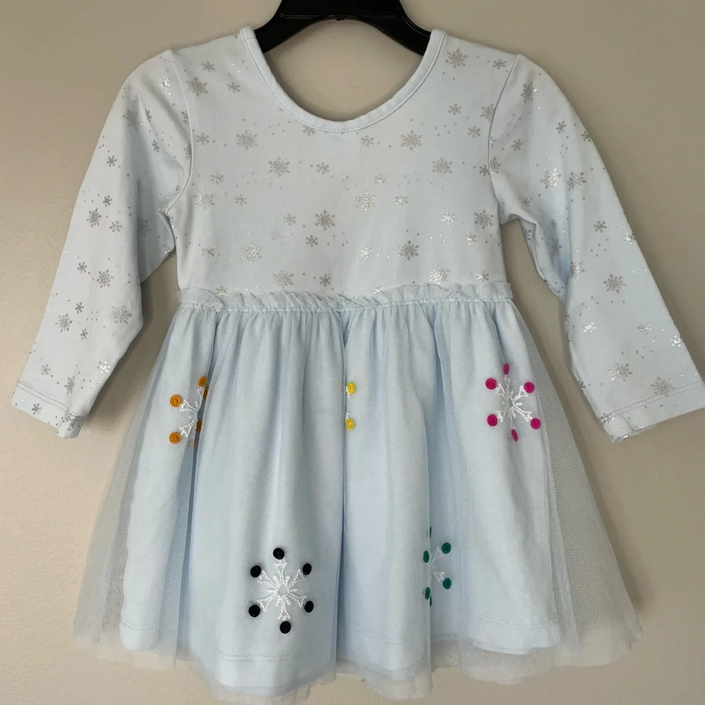 Hanna Andersson Frozen 2 Light Blue Tulle Dress